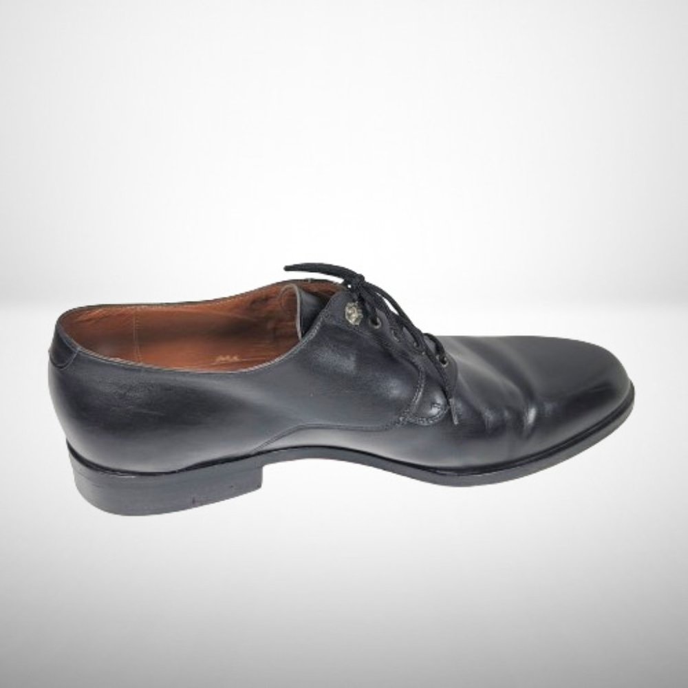 VERSACE CLASSIC V2 CABAL1 BLACK LEATHER LACE-UP MEN'S DRESS SHOES - SIZE: 9 - Picture 8 of 13